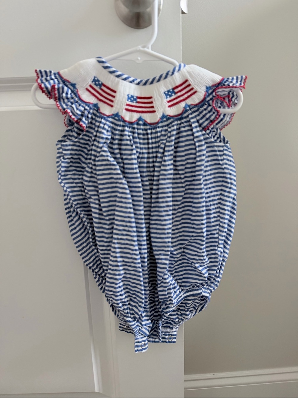 Smocked American Flag Bubble
